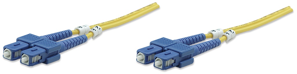 3m SC-SC Fiber Cable, Duplex, OS2, Single-Mode, Yellow