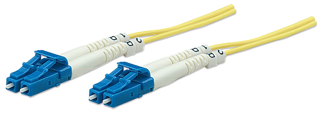 3m LC-LC Fiber Cable, Duplex, OS2, Single-Mode, Yellow