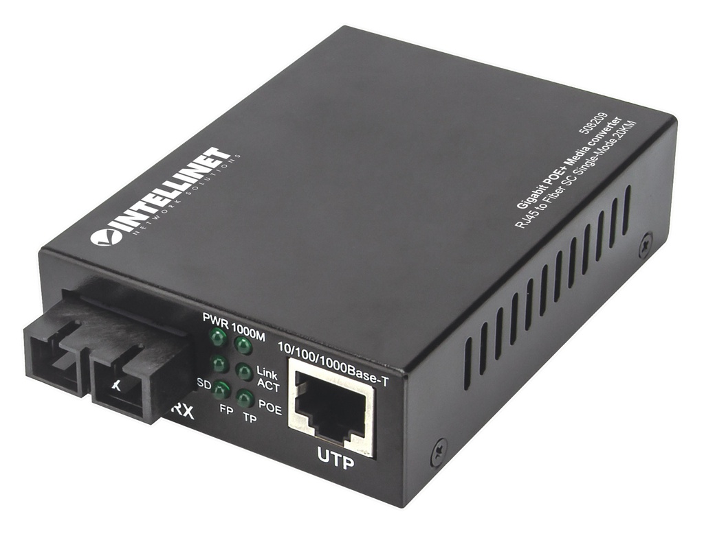 Gigabit PoE+ Media Converter