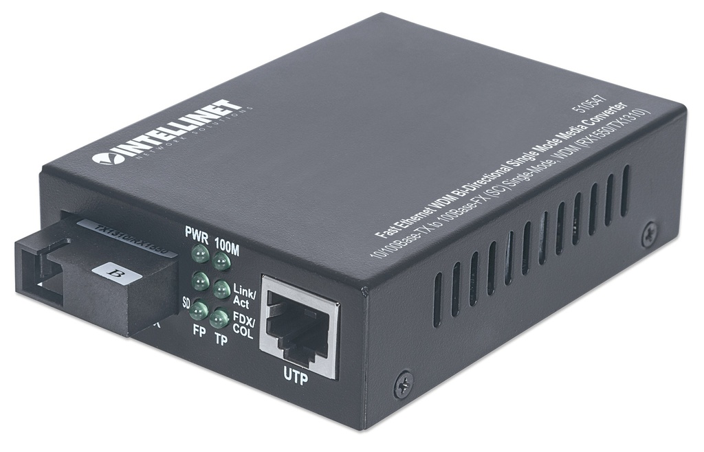 Fast Ethernet WDM Bi-Directional Single Mode Media Converter
