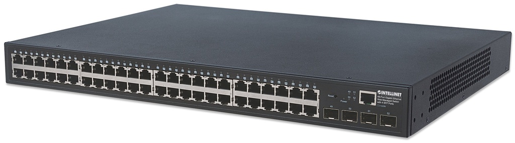 48-Port Gigabit Ethernet Web-Managed Switch with 4 SFP Ports
