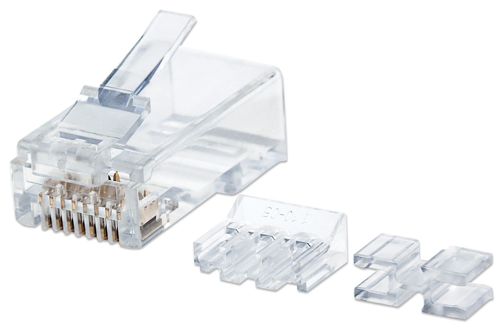 80-Pack Cat6 RJ45 Modular Plugs Pro Line