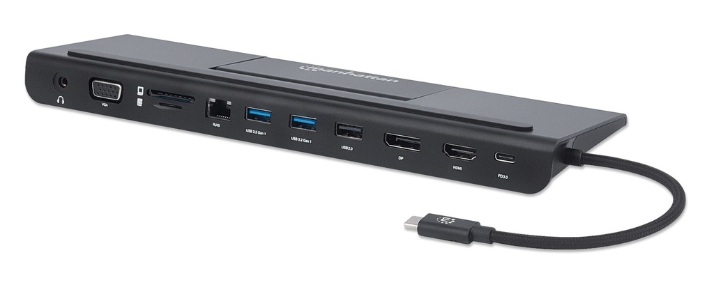 USB-C 11-in-1 Triple-Monitor Docking Station with MST