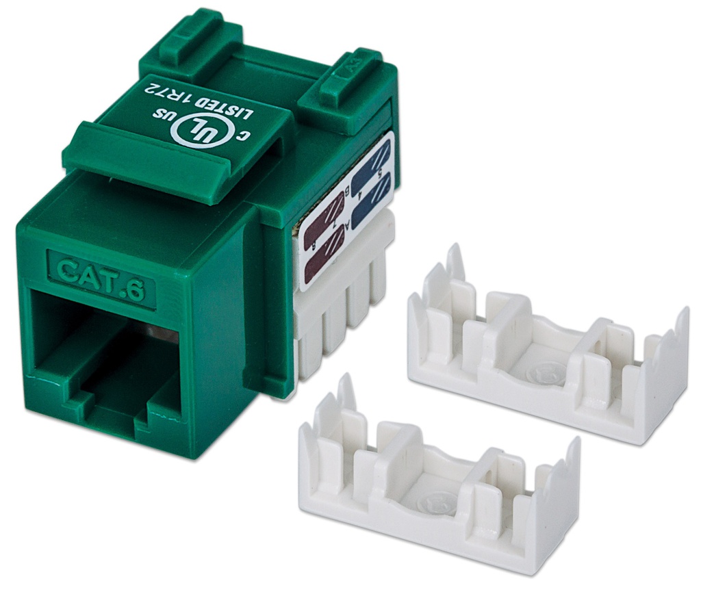 Cat6 Keystone Jack Green