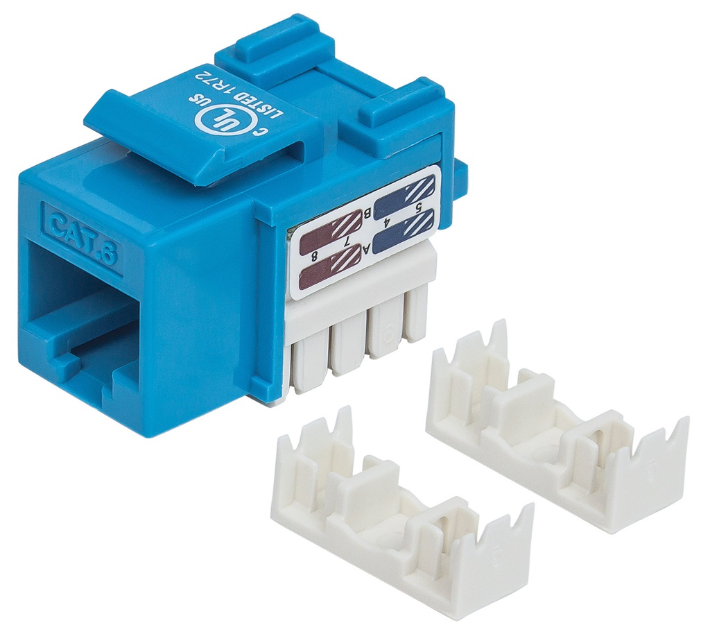 Cat6 Keystone Jack Blue