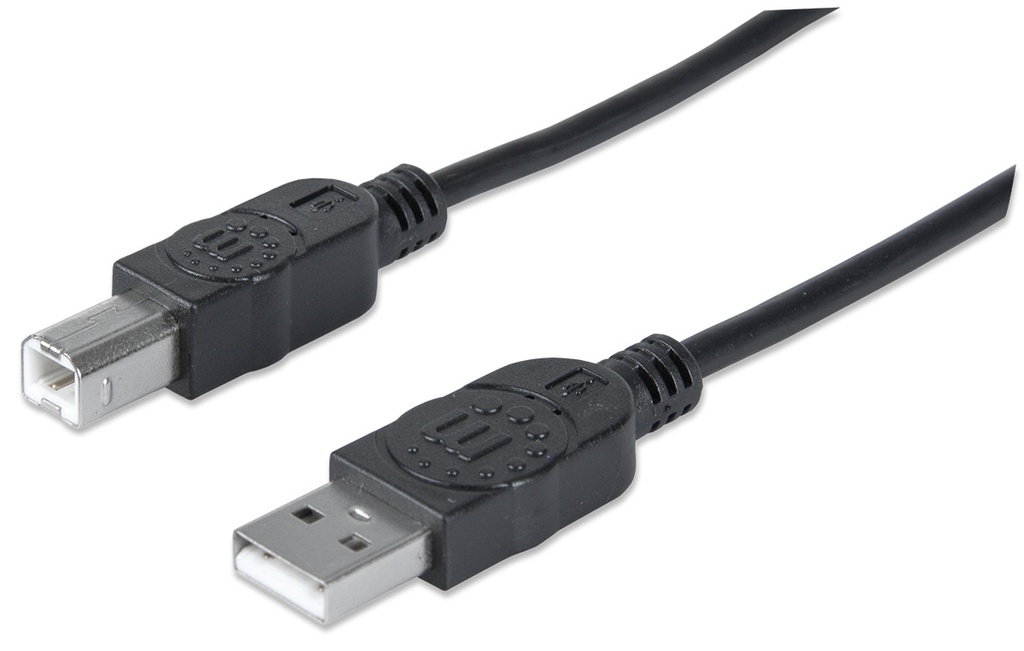 15ft Black A Male - B Male USB Cable