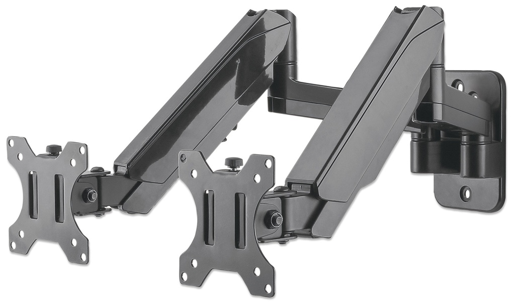 Universal Gas Spring Dual Monitor Wall Mount