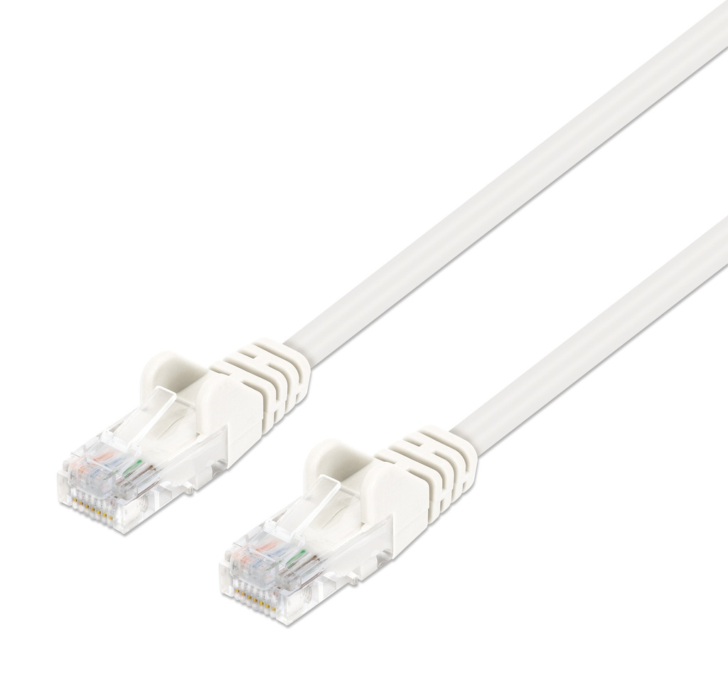 1ft White Cat6 Slim Patch Cable