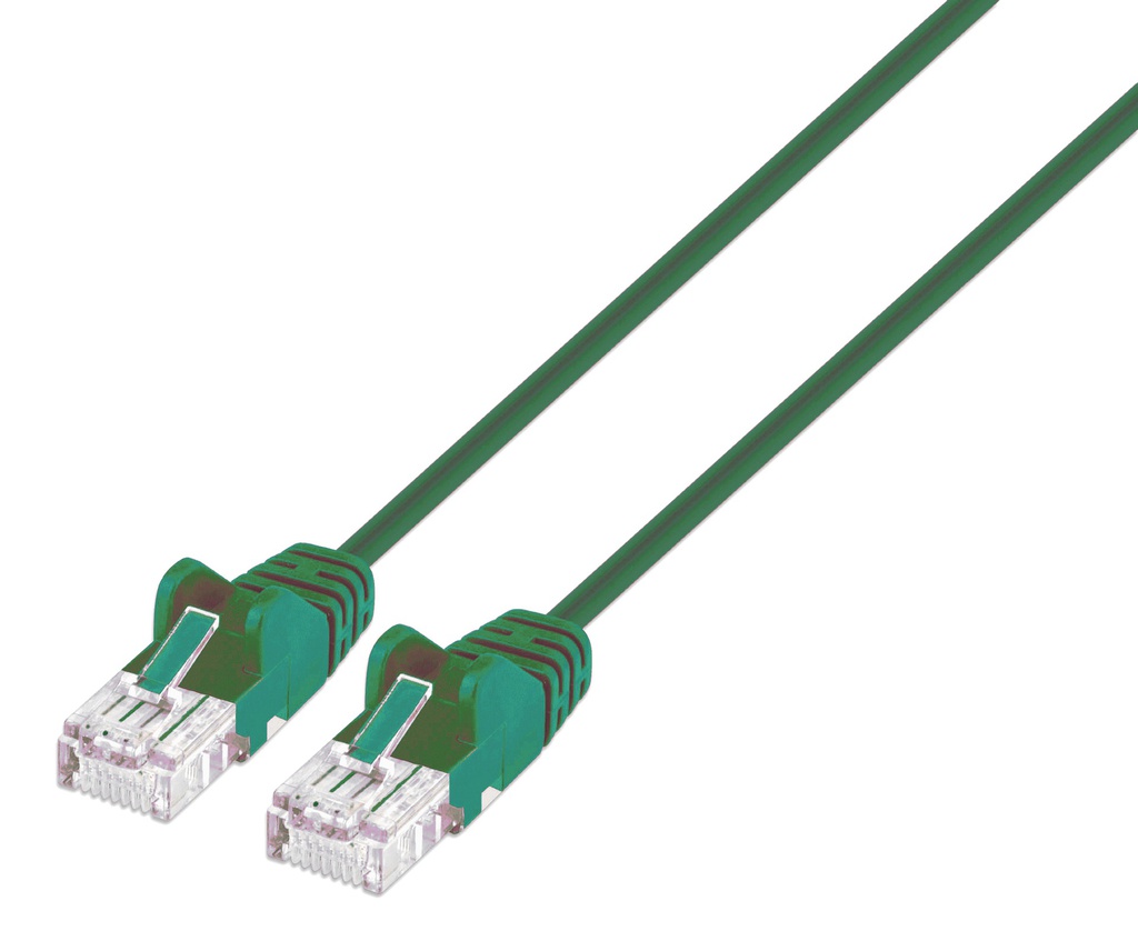 1.5ft Green Cat6 Slim Patch Cable