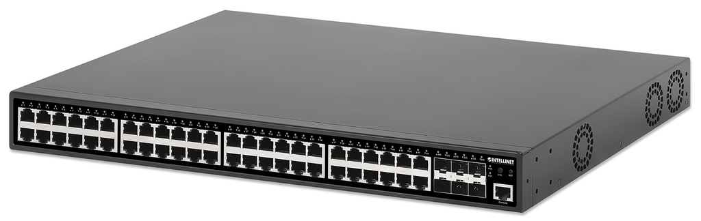 54-Port L2+ Fully Managed PoE+ Switch with 48 Gigabit Ethernet Ports and 6 SFP+ Uplinks