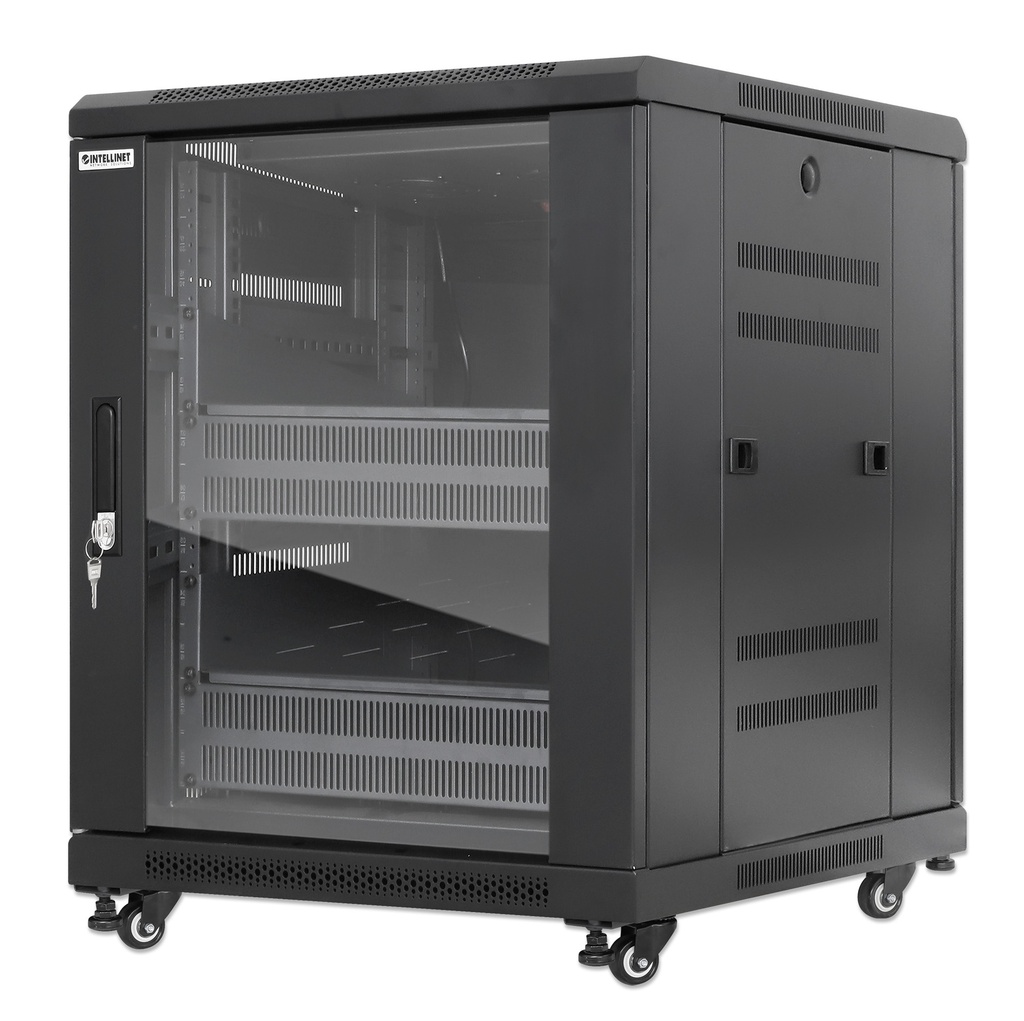 12U Pro Line Network Cabinet with Integrated Fans