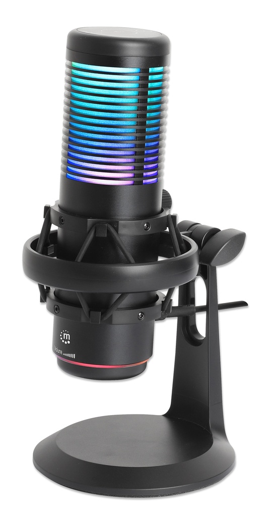 RGB LED USB Condenser Microphone with Noise Rejection