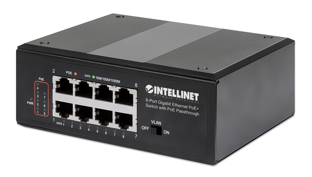 Industrial 8-Port PoE+ Switch 2 x SFP 240W