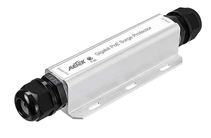 Outdoor 2.5G PoE++ Surge Protector, 20KV/10KA, Hardened Grade IP67