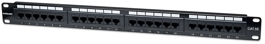 24-Port 1U Cat6a UTP Patch Panel 