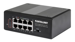 [561624] PoE-Powered 8-Port Gigabit Ethernet PoE+ Industrial Switch with PoE Passthrough