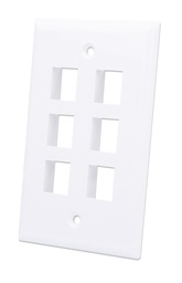 [772457] 6-Outlet Keystone Wall Plate
