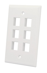 [772501] 6-Outlet Keystone Wall Plate
