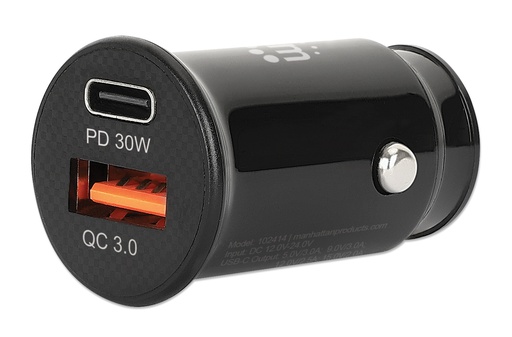 [102414] 2-Port Power Delivery Mini Car Charger - 25 W