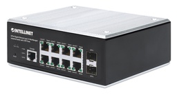 [508834] 8-Port Gigabit Ethernet Layer 2+ Web-Managed Industrial Switch with 2 SFP Ports
