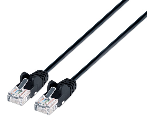 [743891] 1ft Black Cat6A Slim Patch Cable