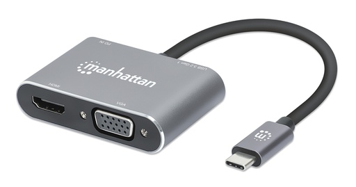 [130691] USB-C to HDMI & VGA 4-in-1 Docking Converter with Power Delivery