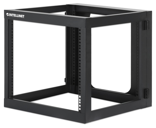 [716048] 19" Open Frame Rack, 9U, 23.8 in. (600mm)Depth, Assembled, Black