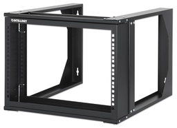 [716178] 19&quot; Wall Mount Open Frame Network Rack, 6U, Front-hinged Swing Frame
