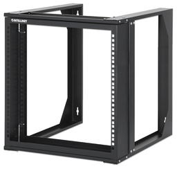 [716185] 19&quot; Wall Mount Open Frame Network Rack, 9U, Front-hinged Swing Frame