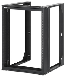 [716192] 19&quot; Wall Mount Open Frame Network Rack, 12U, Front-hinged Swing Frame