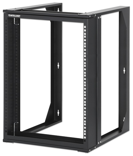 [716192] 19" Open Frame Rack, 12U, 17.7 in (450mm) Depth, Flat Pack, Black