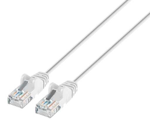 [744447] 0.5ft White Cat6 Slim Patch Cable