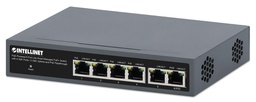 [562034] PoE-Powered 6-Port Lite Smart Managed PoE+ Switch with 4 GbE Ports / 2 GbE Uplinks and PoE Passthrough