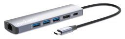 [153959] USB-C PD 6-in-1 4K Docking Station / Multiport Hub