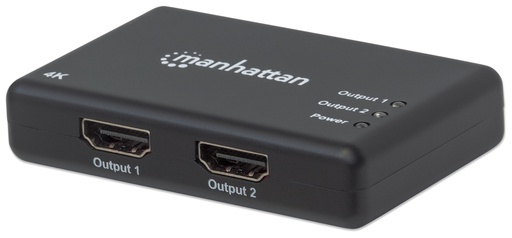 [208369] 4K@60Hz 4-Port HDMI Splitter with Downscaling