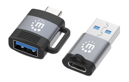 [356329] 2-Piece Set: USB-C to USB-A &amp; USB-A to USB-C Adapters