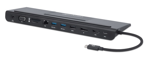 [190305] USB-C PD 12-in-1 Triple Monitor 4K Docking Station / Multiport Hub