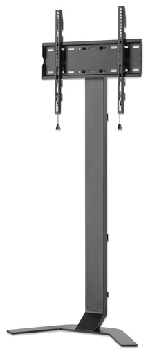 [462648] Modernist Linear Swivel Studio TV Floor Stand with V-Base