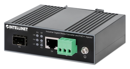 [509589] 1G to SFP Media Converter, BT PoE Output