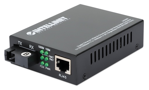 [545068] Gigabit Ethernet WDM Bi-Directional Single Mode Media Converter