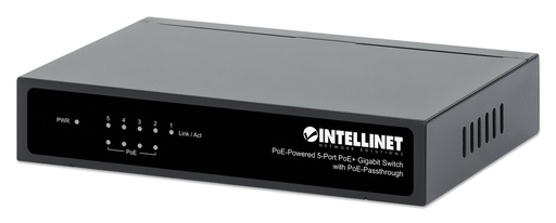 [561082] PoE-Powered 5-Port Gigabit Switch with PoE-Passthrough