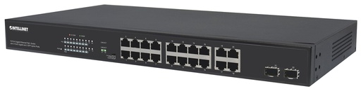 [561419] 16-Port Gigabit Ethernet PoE+ Switch with 4 RJ45 Gigabit and 2 SFP Uplink Ports