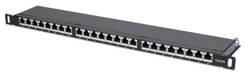 [720922] Cat6A 0.5U Shielded Patch Panel