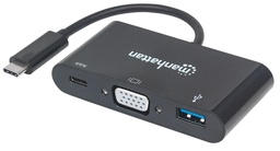 [152044] USB-C to VGA 3-in-1 Docking Converter with Power Delivery