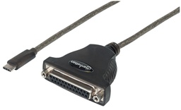 [152518] Full-Speed USB-C to DB25 Parallel Printer Converter