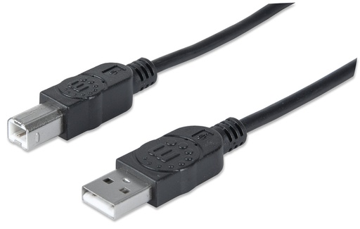 [333382] 10ft Black A Male - B Male USB Cable