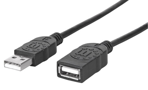 [338653] 6ft Black A Male - A Female USB Extension Cable