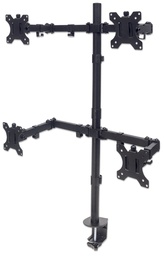[461566] Universal Four Monitor Mount with Double-Link Swing Arms
