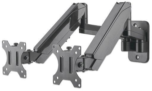 [461627] Universal Gas Spring Dual Monitor Wall Mount